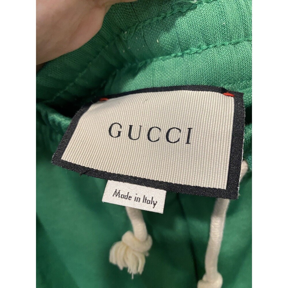 Gucci side-stripe technical shorts Green Shorts Mens Sz L Authentic - Picture 3 of 8